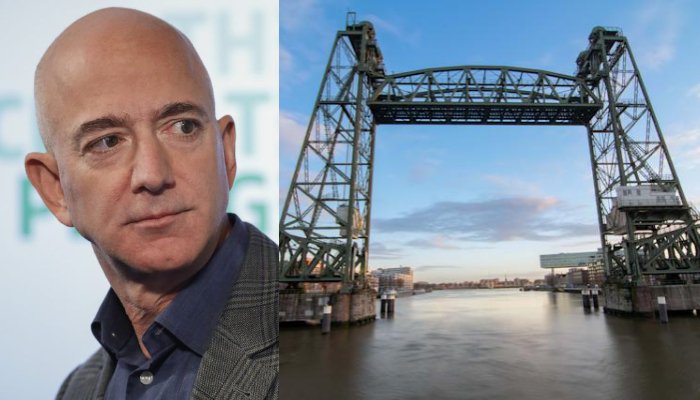 Rotterdam, Jeff Bezos'un süperyatı için tarihi köprünün bir bölümünü yıkabilir