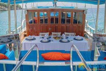 3 cabins Fethiye blue cruise boat Gulet Parlak