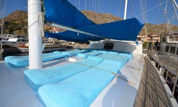 7 cabins Bozburun blue cruise boat Gulet Oğuz 5