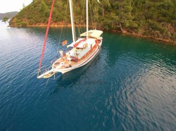 3 cabins Gocek blue cruise boat Gulet Can Kaptan 1