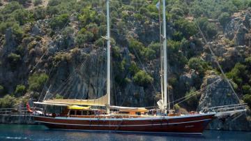 6 cabins Bodrum blue cruise boat Gulet Bibi Ayşegül