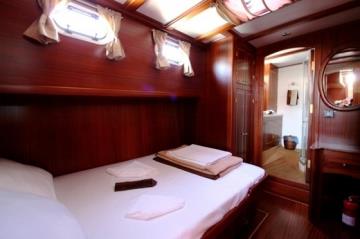 2 cabins Bodrum blue cruise boat Gulet Nazcan