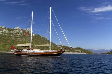 5 kabinli Marmaris mavi yolculuk teknesi Gulet Derya Deniz