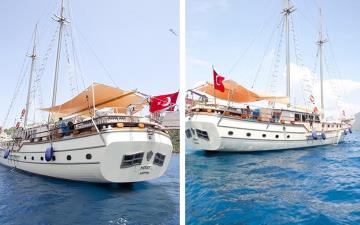 4 kabinli Marmaris mavi yolculuk teknesi Gulet Murat 2