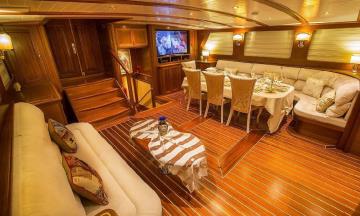 5 cabins Fethiye blue cruise boat Gulet Ece Berrak