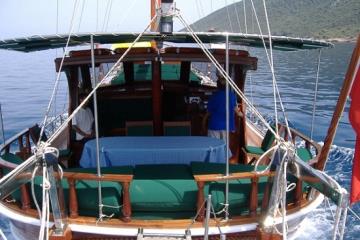 3 kabinli Bodrum mavi yolculuk teknesi Gulet Aylin Mary
