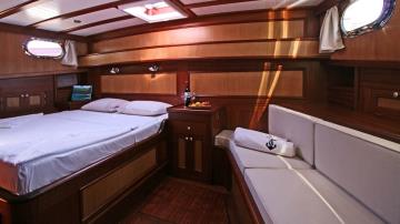 2 kabinli Bodrum mavi yolculuk teknesi Gulet Hayal 62