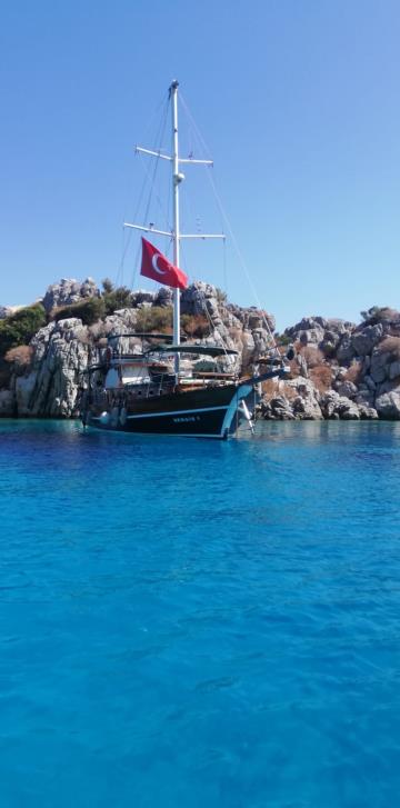3 cabins Bozburun blue cruise boat Gulet Nergis 1