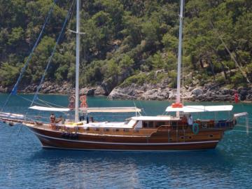 6 kabinli Fethiye mavi yolculuk teknesi Gulet Mermaid