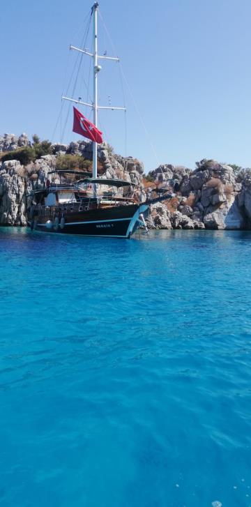 3 cabins Bozburun blue cruise boat Gulet Nergis 1