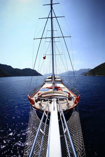 11 kabinli Bozburun mavi yolculuk teknesi Gulet Caferoğlu 7