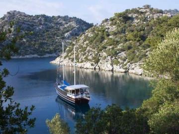 4 cabins Fethiye blue cruise boat Gulet Arkadaşlık