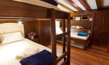 16 kabinli Bodrum mavi yolculuk teknesi Gulet B&B