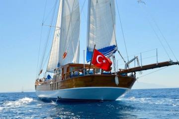 6 cabins Bodrum blue cruise boat Gulet Aşkım Deniz