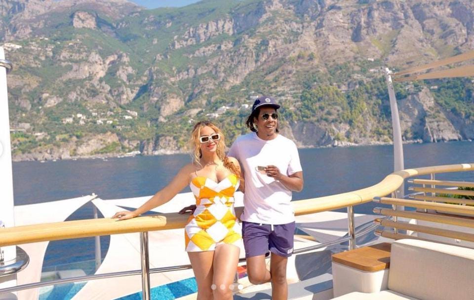 a are the on charter on Jay-Z Flying and yacht Beyoncé Fox