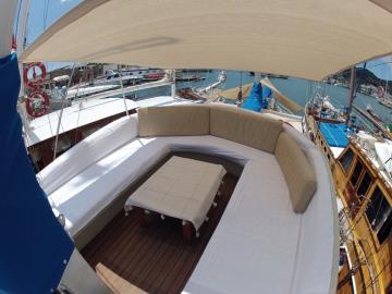 3 cabins Bodrum blue cruise boat Gulet Çağselen