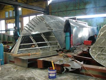 Steel and aluminum Pilot Boat construction Ata II