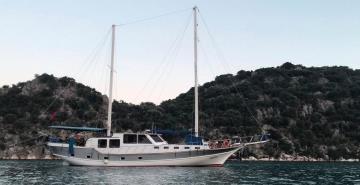 4 cabins Fethiye blue cruise boat Gulet Arkona