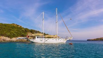 6 cabins Bodrum blue cruise boat Gulet Tranquility