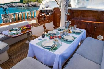 3 kabinli Bodrum mavi yolculuk teknesi Gulet Eser