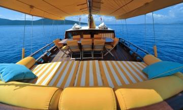 4 kabinli Bodrum mavi yolculuk teknesi Gulet Nikola
