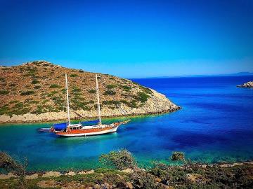 6 cabins Bodrum blue cruise boat Gulet Aşkım Deniz