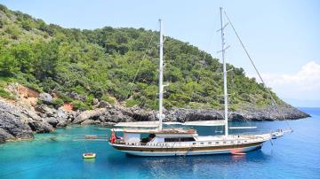5 cabins Fethiye blue cruise boat Gulet Luce Del Mare