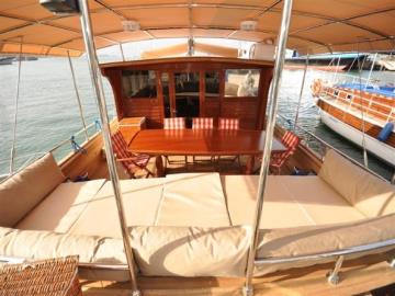 3 cabins Fethiye blue cruise boat Gulet Suna