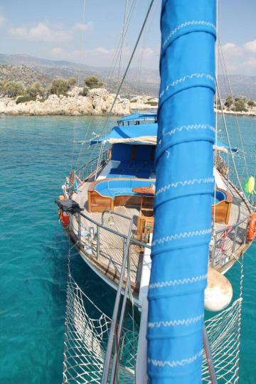 6 kabinli Fethiye mavi yolculuk teknesi Gulet Kasapoğlu 5